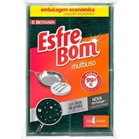 Esponja Multiuso Esfrebom Bettanin Embalagem Econômica 4 Unidades