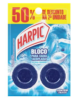 Harpic Bloco Sanitário para Caixa Acoplada Marine - 2 Unidades