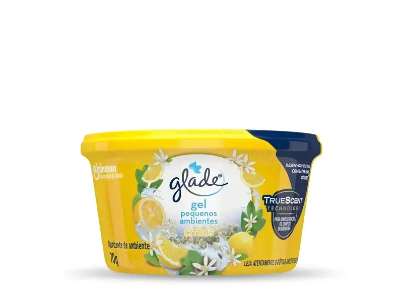 Desodorizador em Gel Glade Pequenos Ambientes Citrus 70g