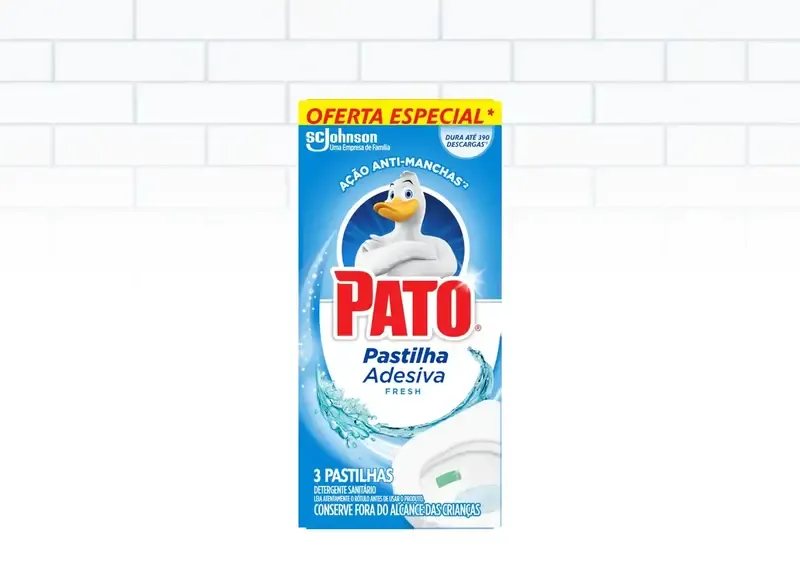 Pato Pastilha Adesiva Fresh 3 Unidades