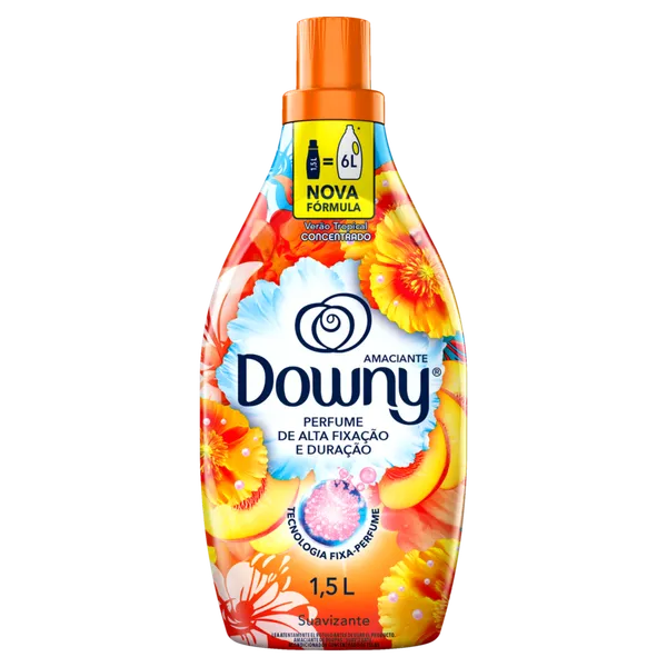 Amaciante de Roupas Concentrado Downy Verão Tropical 1,5L