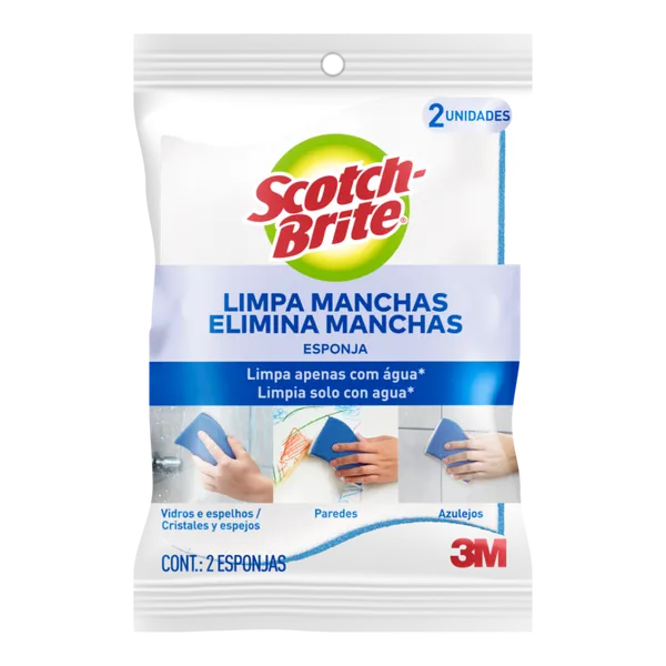 Esponja Multiuso Limpa Manchas Scotch-Brite 2 Unidades
