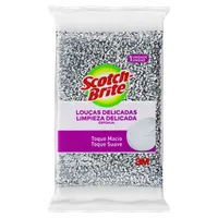 Esponja Prateada Scotch-Brite Louças Delicadas