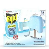 Aparelho + Refil Raid Elétrico Líquido Family 45 Noites 32,9ml