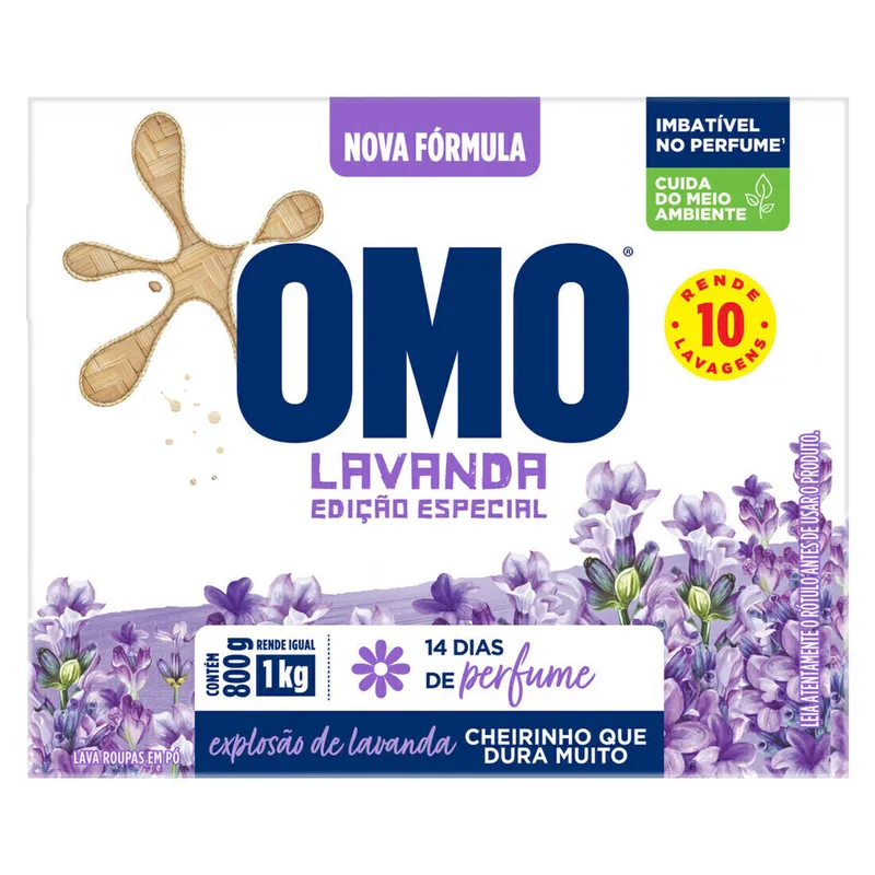 Lava-Roupas em Pó Omo Lavanda 1,4kg