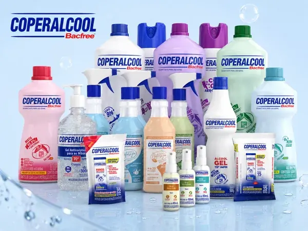 Linha de produtos Coperalcool