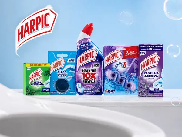 Linha de produtos Harpic