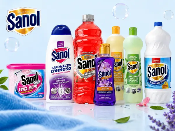 Linha de produtos Sanol
