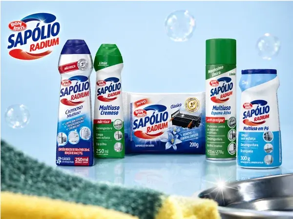 Linha de produtos Sapólio Radium