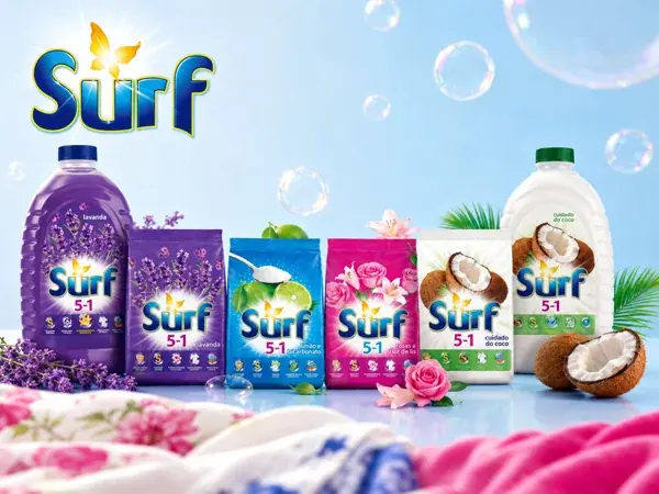 Linha de produtos Surf